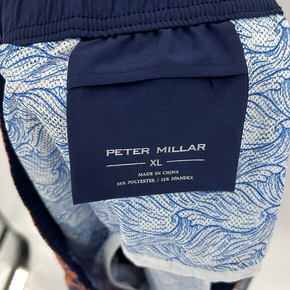 Peter Millar Crowned Coral Swim Trunks - Sahar - with can koozie - XL - NWT - Picture 4 of 7